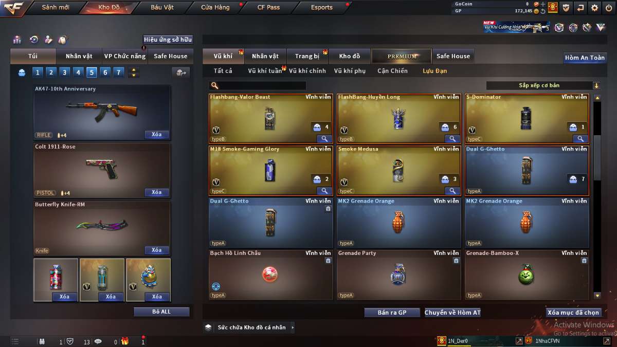 shop acc cf uy tin gia re